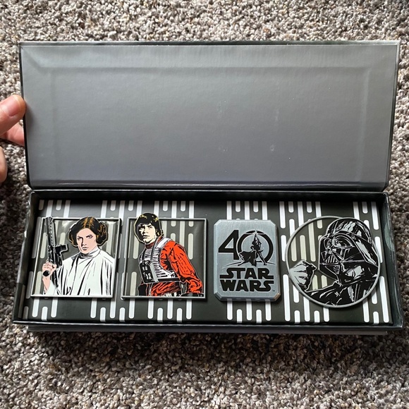 Disney Other - Star Wars 40th Anniversary Box Pin Set LE 1250